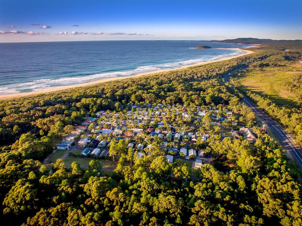 Wairo Beach Holiday Park Tabourie Lake Eksteriør bilde